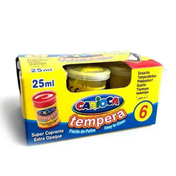 Tempera galben lămâine în tub 6x35g - Carioca imaginea 2