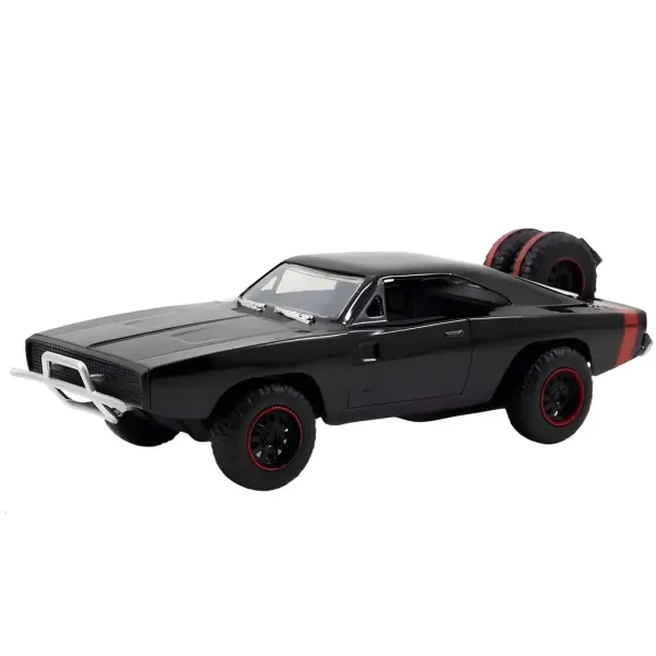 Fast & Furious: Dom Toretto Dodge Charger R/T 1970 & Dodge Charger Widebody 1968 mașină metalică 2 bucăți pachet 1/32 scală 13cm - Jada Toys imaginea 3