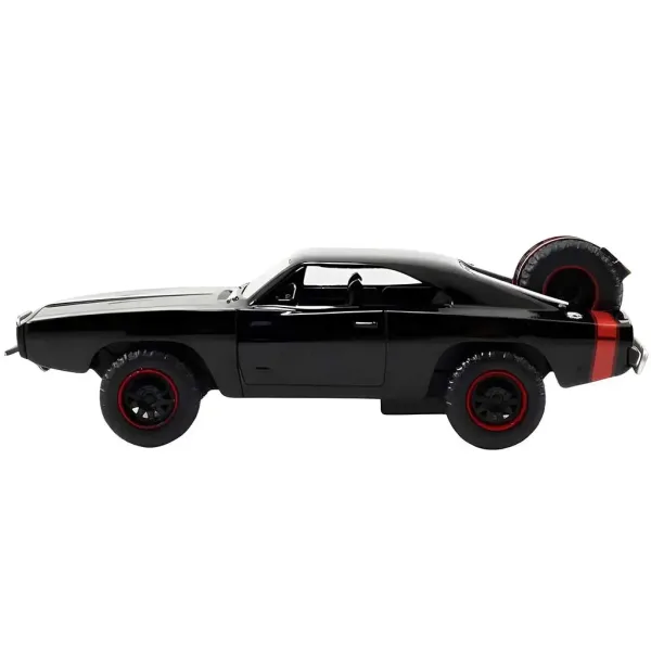 Fast & Furious: Dom Toretto Dodge Charger R/T 1970 & Dodge Charger Widebody 1968 mașină metalică 2 bucăți pachet 1/32 scală 13cm - Jada Toys imaginea 5