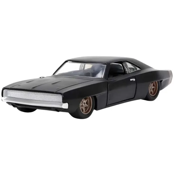 Fast & Furious: Dom Toretto Dodge Charger R/T 1970 & Dodge Charger Widebody 1968 mașină metalică 2 bucăți pachet 1/32 scală 13cm - Jada Toys imaginea 6