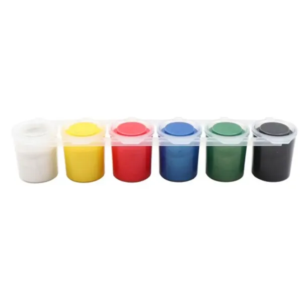 The Littlies: Metal 6 bucăți set tempera 25ml imaginea 2