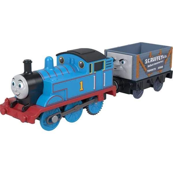 Thomas și prietenii: Locomotivă motorizată - Thomas & S.C. Ruffey - Mattel imaginea 2