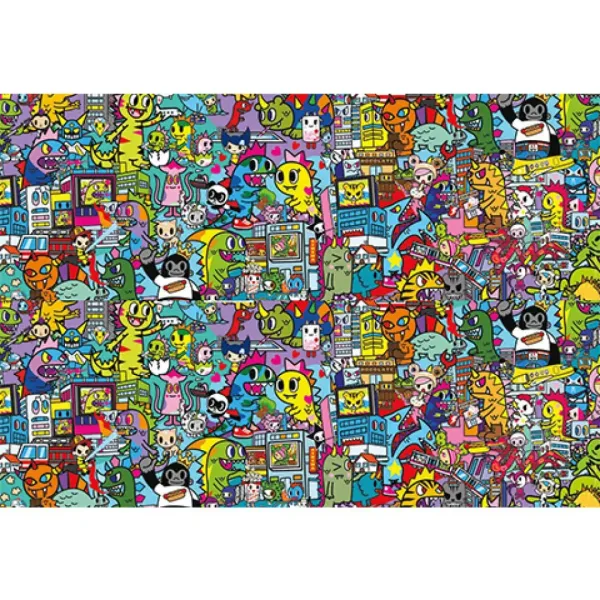 Puzzle panoramic Tokidoki, 1000 de piese - Clementoni imaginea 2