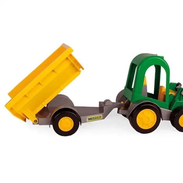 Tractor cu remorcă jucărie 38cm - Wader imaginea 3