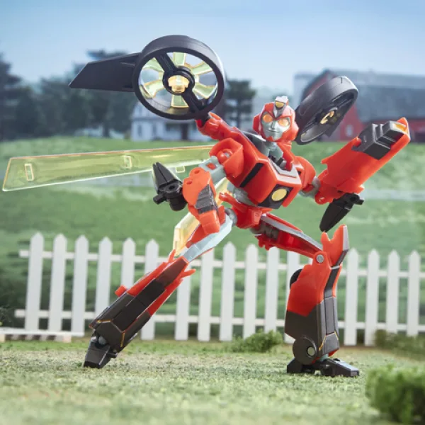 Transformers: EarthSpark Deluxe Terran Twitch figurină acțiune robot transformabilă - Hasbro imaginea 3
