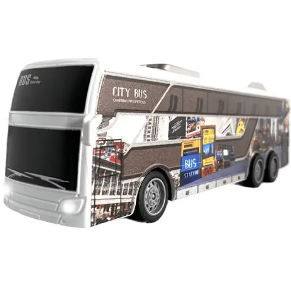 Travel City Bus Telecomandă RC cu lumină 27MHz scara 1/32 25cm imaginea 2