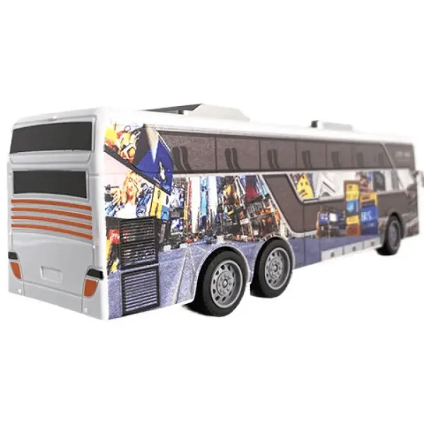 Travel City Bus Telecomandă RC cu lumină 27MHz scara 1/32 25cm imaginea 3