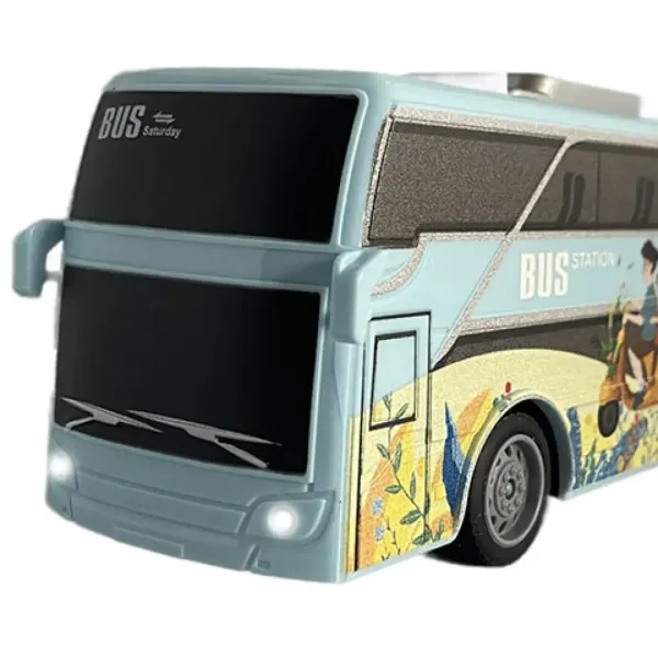 Travel Holiday City Bus cu telecomandă RC cu lumină 27MHz scara 1/32 25cm imaginea 2