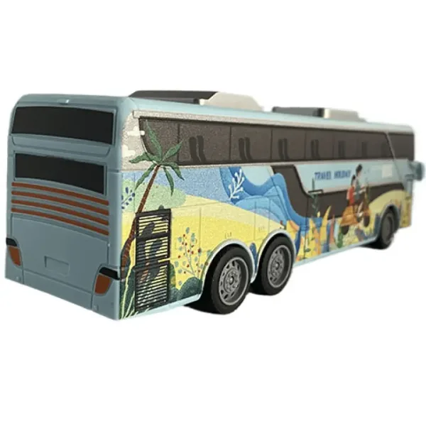 Travel Holiday City Bus cu telecomandă RC cu lumină 27MHz scara 1/32 25cm imaginea 3
