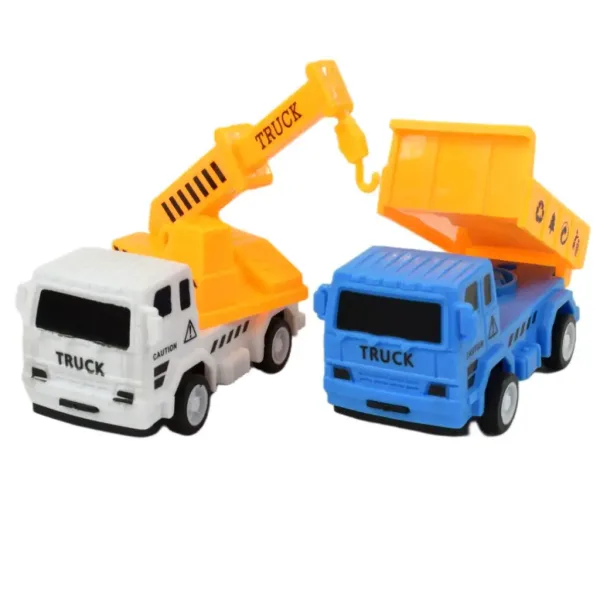 Truck Working: 7 bucăți set de jucării de construcție cu mașini, vehicule și accesorii imaginea 2