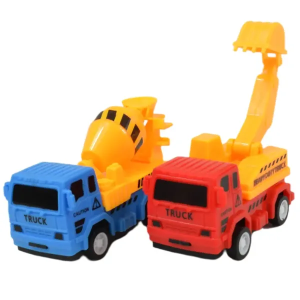 Truck Working: 7 bucăți set de jucării de construcție cu mașini, vehicule și accesorii imaginea 3