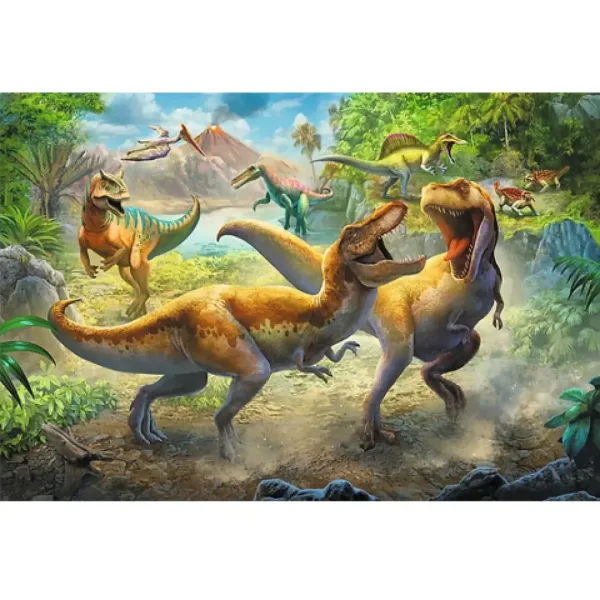 Tyrannosaurus luptător 160 bucăţi puzzle - Trefl imaginea 2