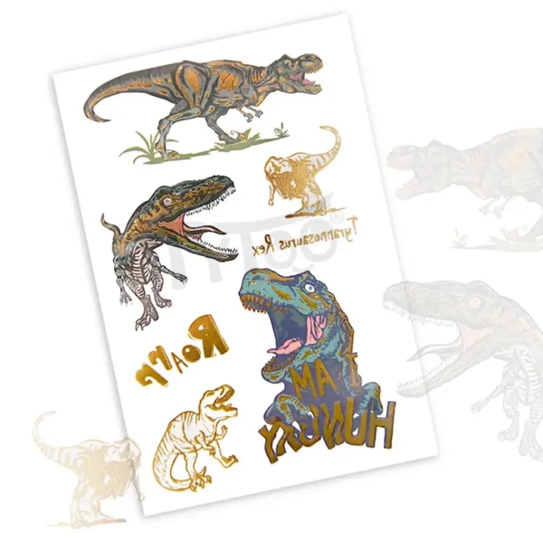 TyToo: Dinozaur T-Rex abțibild tatuaj imaginea 2