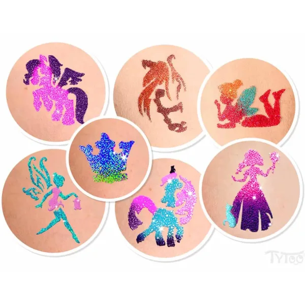 TyToo: Set de tatuaje cu sclipici LilyCorn imaginea 3