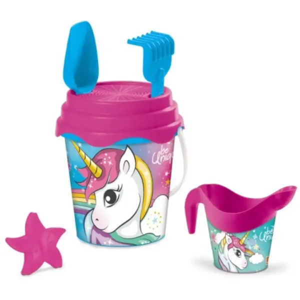 Unicorn grafică set creativ pentru nisip cu cană de apă imaginea 1