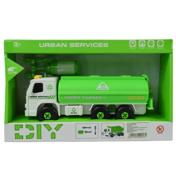 Urban Services: Camion cisternă care se poate dezasambla cu scule si sunet 20cm imaginea 8