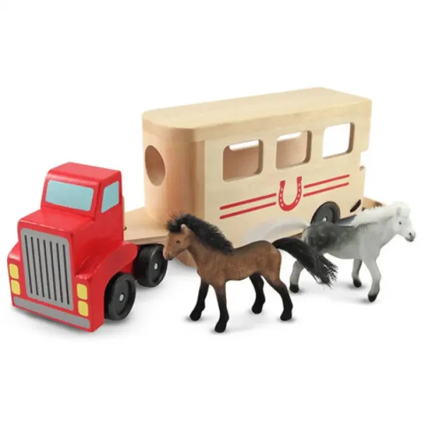 Vehicul de transport pentru cai - Melissa & Doug imaginea 2