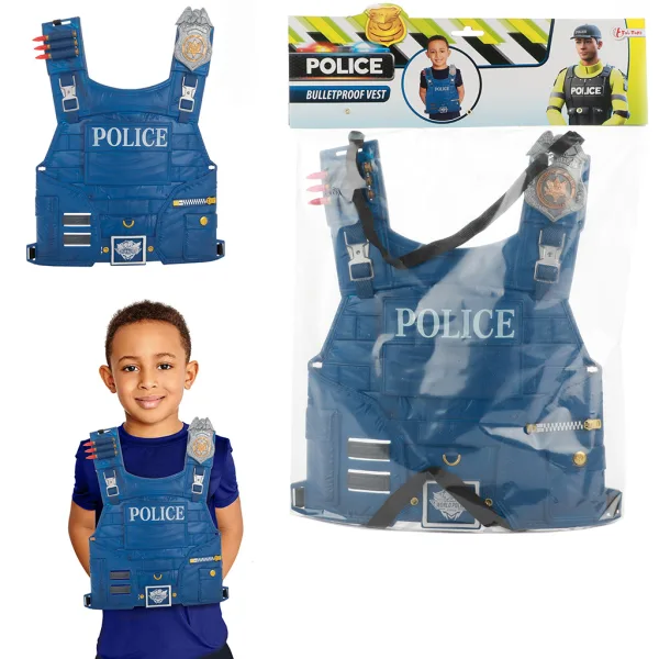Vesta tactică de poliție pentru copii imaginea 2