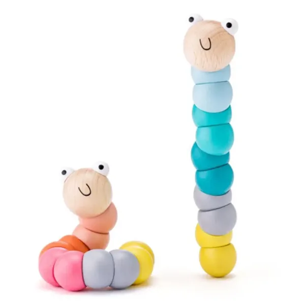 Vierme jucărie creativă de baby colorat - Woodyland imaginea 1