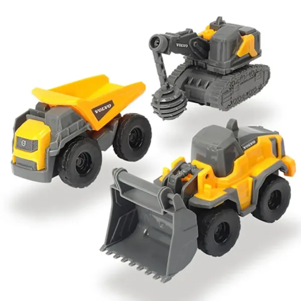 Volvo vehicule de construcții set 3 bucăți două variante - Dickie Toys imaginea 3