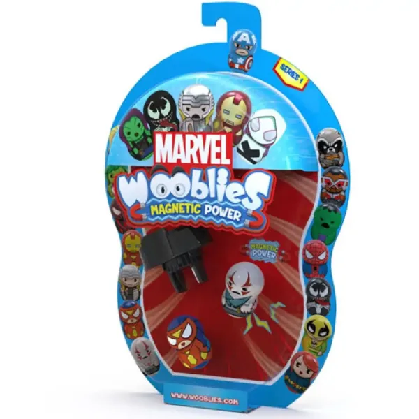Wooblies Marvel pachet cu lansator 2 bucăți imaginea 3