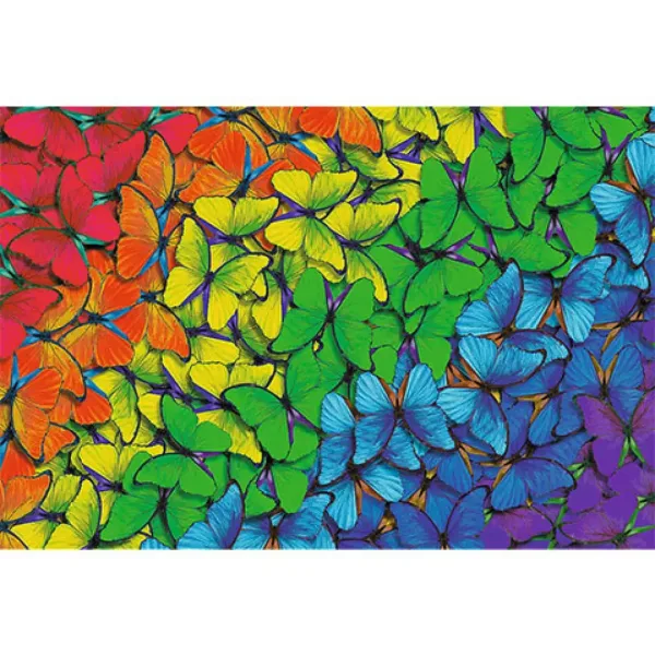 Wood Craft: Fluturi curcubeu lemn puzzle 500+1 bucăți - Trefl imaginea 2