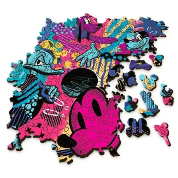 Wood Craft: Mickey Mouse 500+5 bucăți puzzle lemn - Trefl imaginea 3