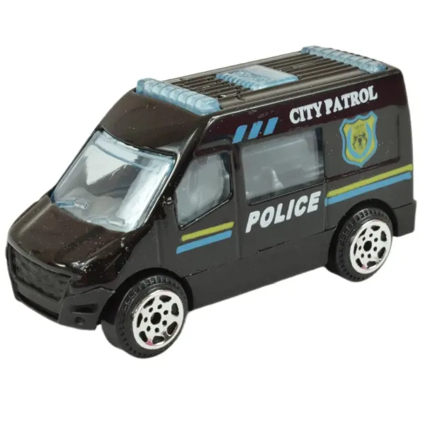 World of Trucks: Mașină de poliție 7 cm în diferite versiuni imaginea 5