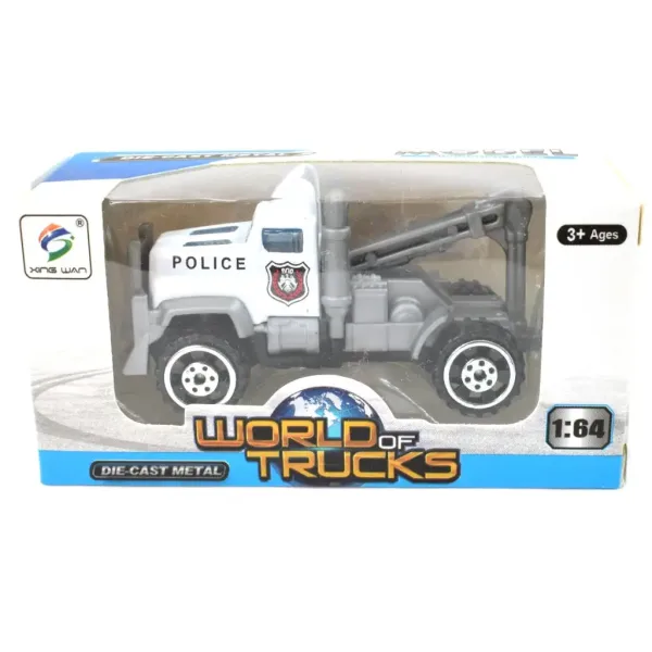 World of Trucks: Mașină de poliție 7 cm în diferite versiuni imaginea 6