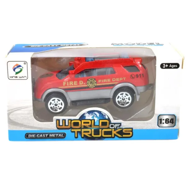 World of Trucks: Mașină de pompieri 7 cm în diferite versiuni imaginea 6