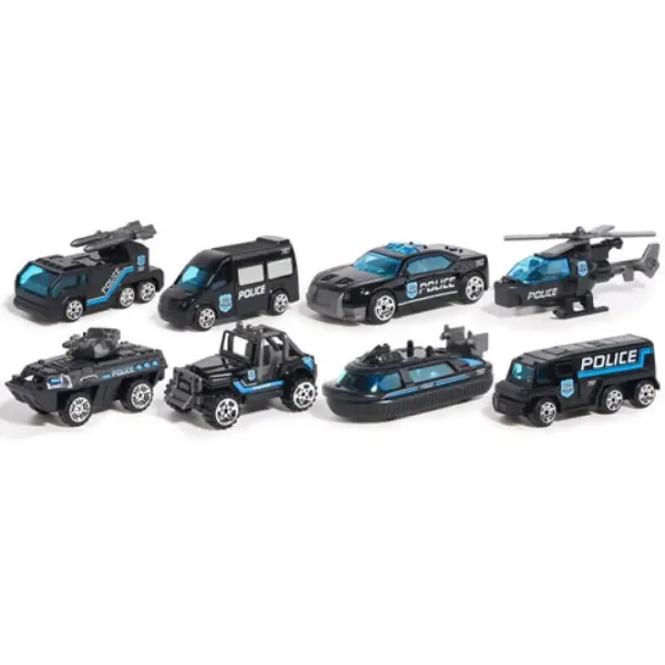 X-Police set mașini de poliție 8 bucăți imaginea 2