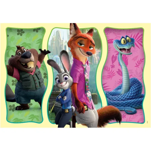 Zootropolis 2 104 piese Super Color Puzzle - Clementoni imaginea 2