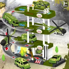 3 etaje parcare cu vehicule de luptă, efecte de sunete și lumini imaginea 2