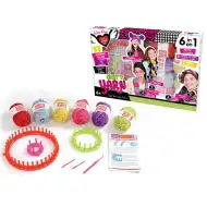 6 in 1 set de țesut cu fire colorate