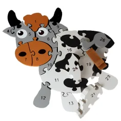 ABC - 123 puzzle educativ cu ursuleți imaginea 3