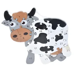 ABC - 123 puzzle educativ cu ursuleți imaginea 4