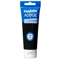 Acrilic 75ml vopsea acrilică culoare neagră - Carioca