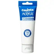 Acrilic 75ml vopsea acrilică de culoare albă - Carioca