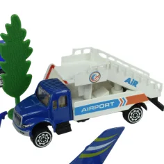 Aircraft: Set de jocuri aeroportuare cu vehicule, avioane și accesorii în două variante diferite. imaginea 9