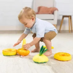 Ananas turn de construcție pentru bebeluși - Melissa & Doug imaginea 3