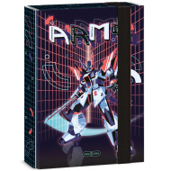 Ars Una: A.R.M.S. cutie pentru caiete A/5, cu imprimeu de roboți și elastic