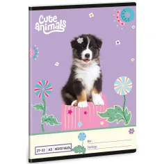 Ars Una: Animale drăguțe - Aussie caiet cu pătrățele A/5 27-32