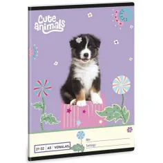 Ars Una: Animale drăguțe - Aussie caiet liniat A/5 21-32