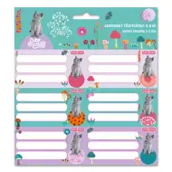 Ars Una: Animale drăguțe - Etichete pentru caiete cu model de pisică, pachet de 3x6 bucăți