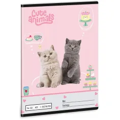 Ars Una: Animale drăguțe - Petrecere de ceai A/5 caiet cu liniatură pentru clasa I 14-32