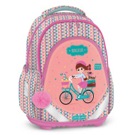 Ars Una: Bonjour ghiozdan școlar anatomic, rucsac 33×43×22 cm