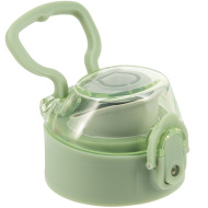 Ars Una: Capac „Botanic Leaf” pentru sticlă metalică de 700 ml, culoare verde pastel