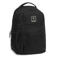 Ars Una: Cordura Black AU-5 ghiozdan școlar negru, rucsac 33x49x23cm