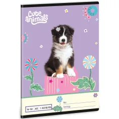 Ars Una: Cute Animals - Aussie A/5 caiet liniat pentru clasa I-a 14-32