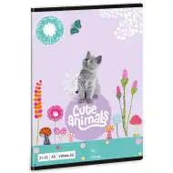 Ars Una: Cute Animals - Caiet liniat cu pisicuță, format A/5